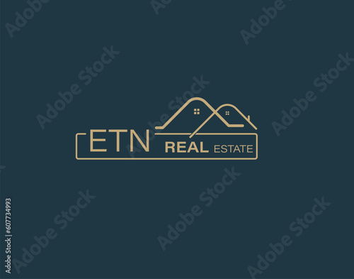 ETN Real Estate and Consultants Logo Design Vectors images. Luxury Real Estate Logo Design photo