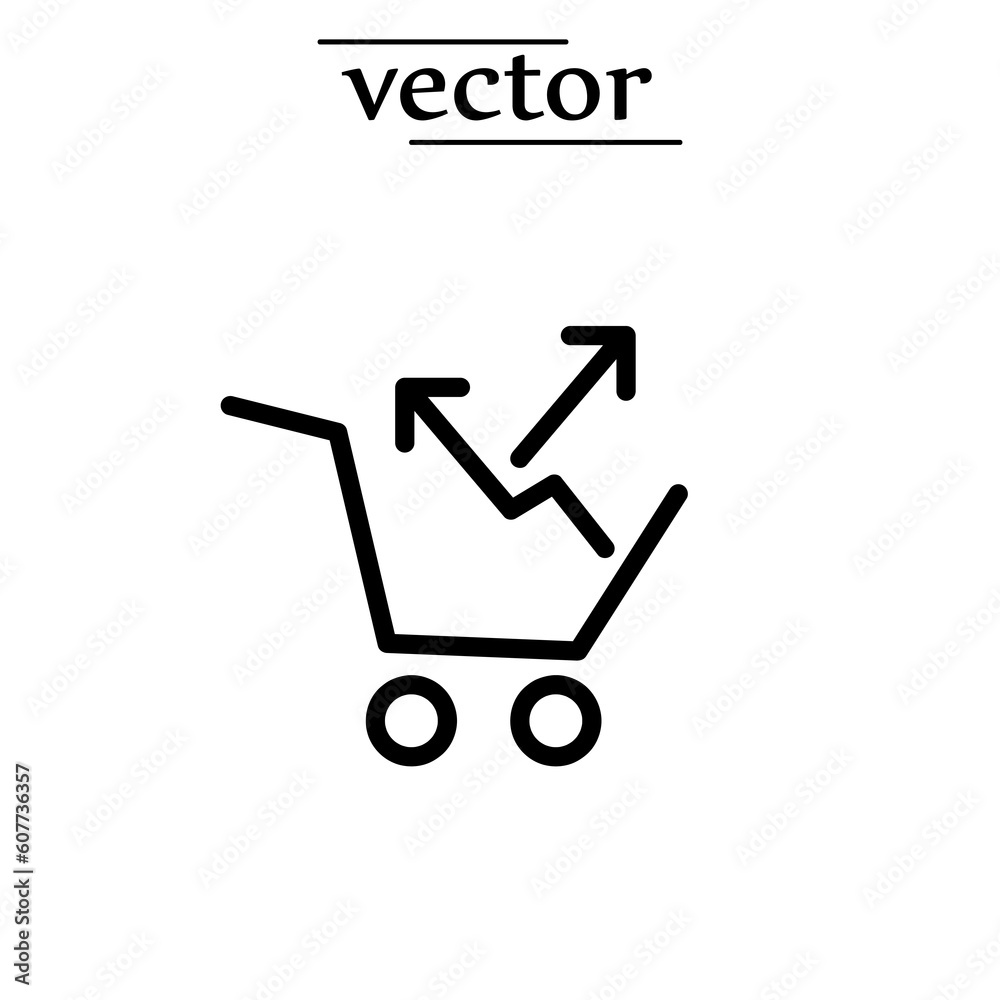 Cross sell icon flat vector illustration on white background..eps Cross sell icon flat vector illustration on white background..eps
