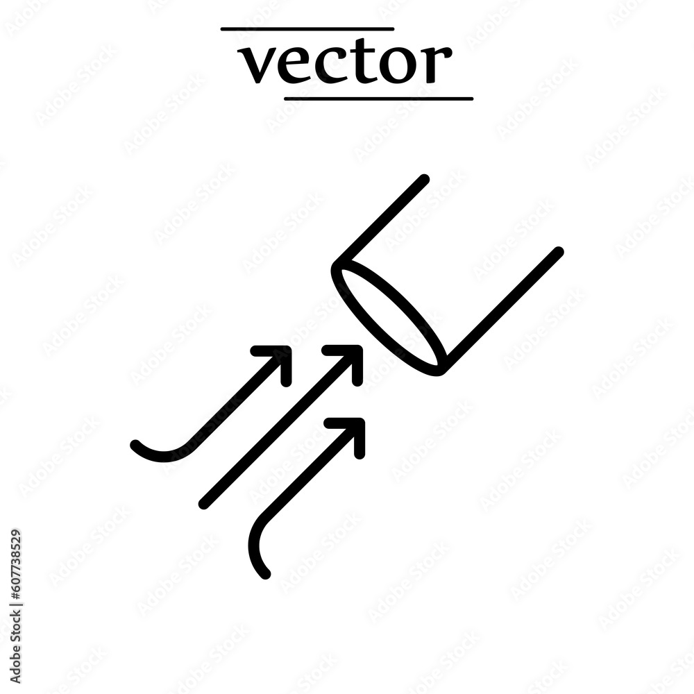 suction icon, vector flat illustration on white background..eps suction icon, vector flat illustration on white background..eps