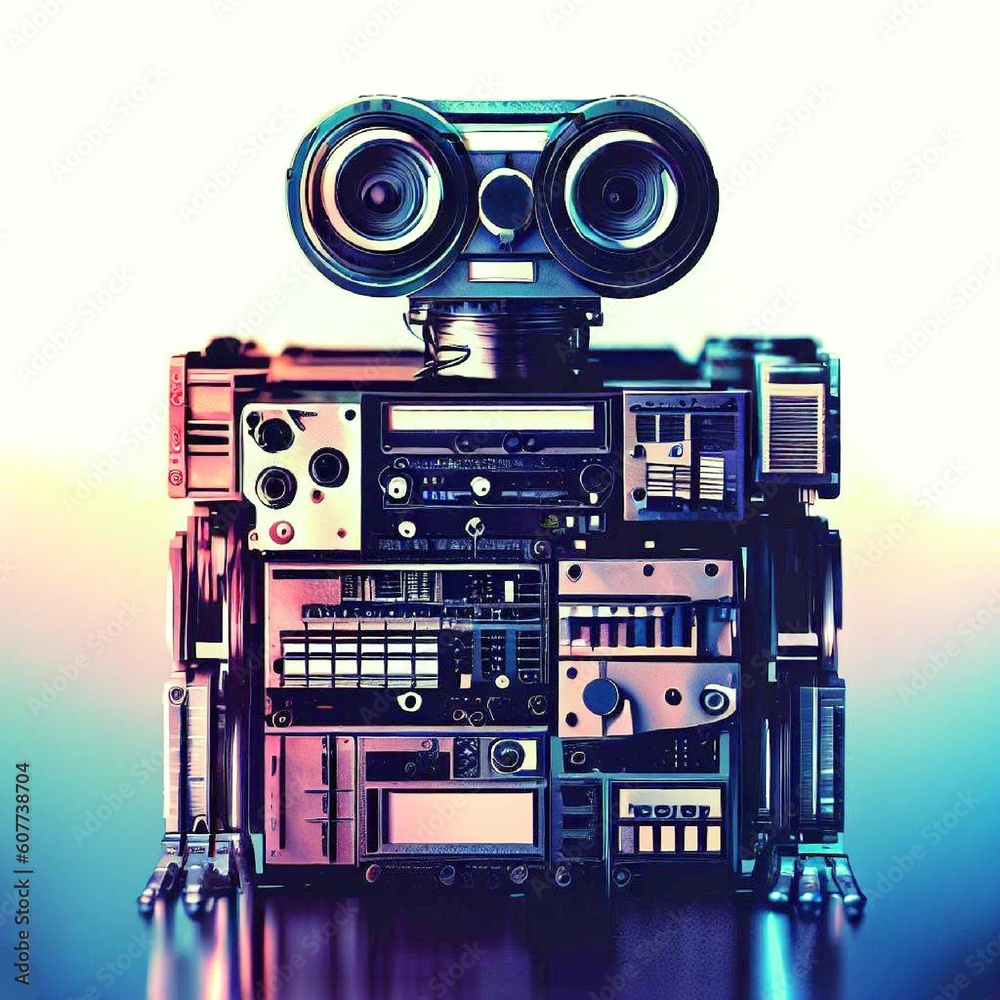 Fototapeta premium It's a robot picture very beautiful, So beautiful.