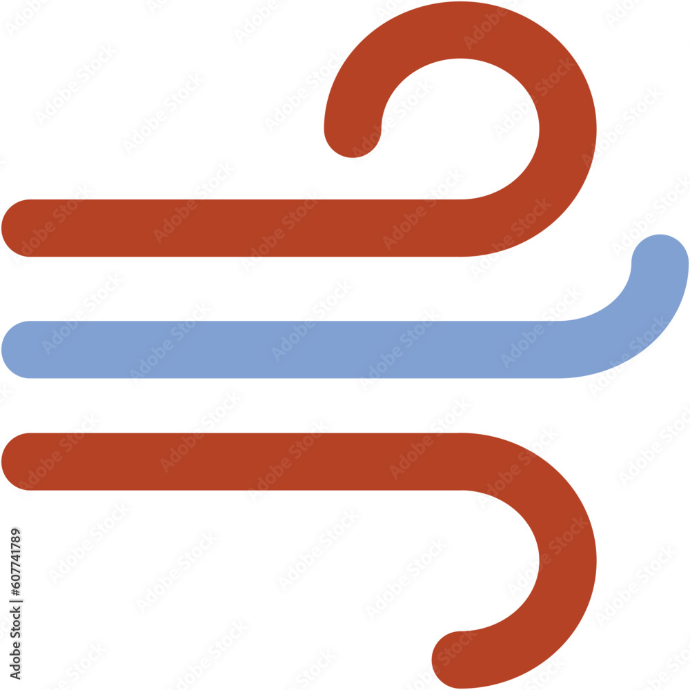 An air element bold line icon An air element bold line icon