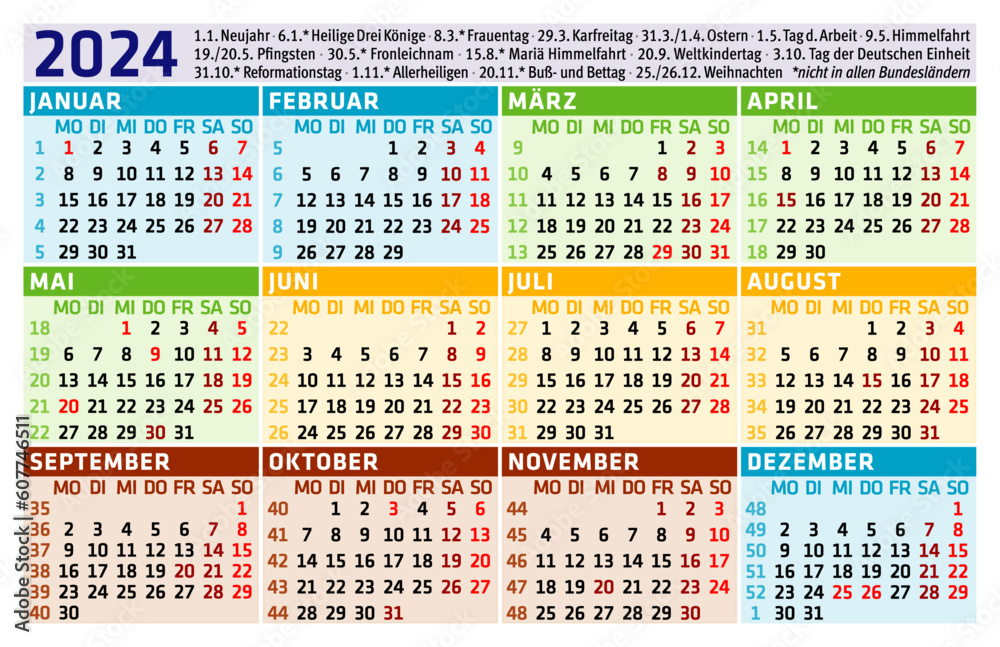 Taschen-Kalender 2024