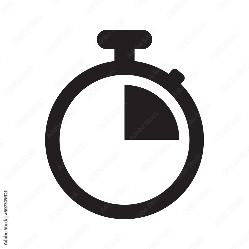 stopwatch icon vector stopwatch icon vector