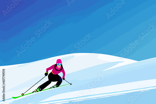 ski, snow, winter