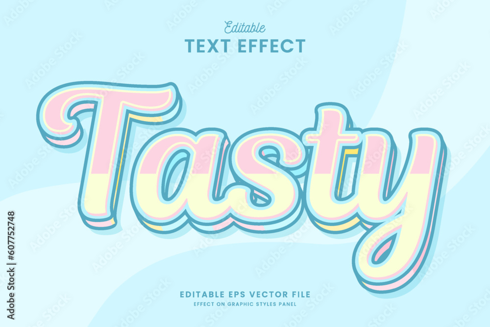 decorative tasty editable text effect vector design decorative tasty editable text effect vector design