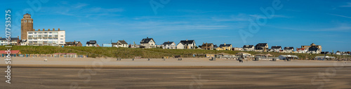 Panorama of Zandvoort, popular beach resort in The Netherlands
