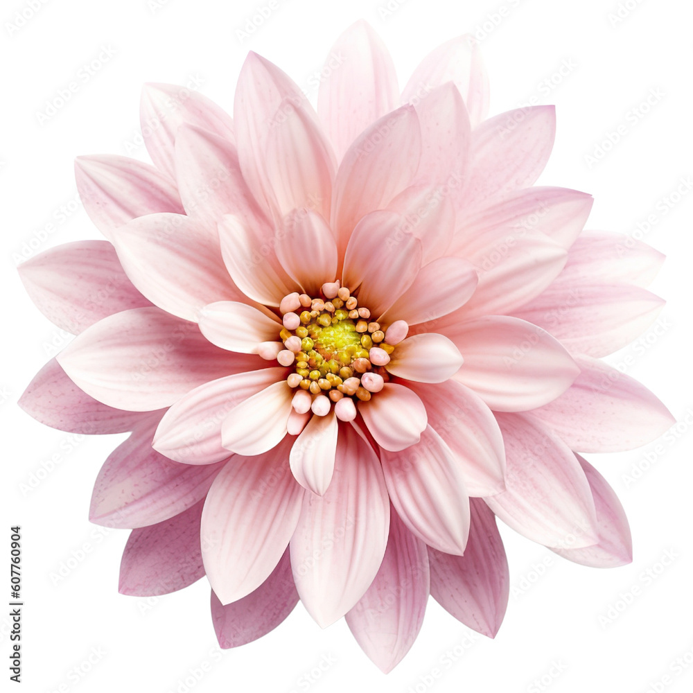 flower cut out , transparent background, PNG ,Generative AI