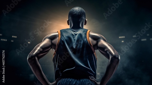 Basketball Player, Generative AI, Illustration © emir