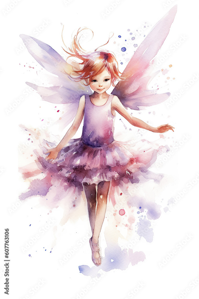 sylph fairy dancing watercolor clipart cute isolated on white background sylph fairy dancing watercolor clipart cute isolated on white background