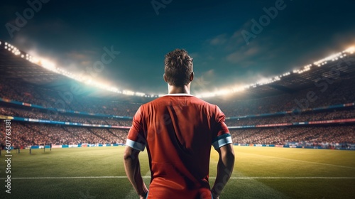 Football Player, Soccer Player, Generative AI, Illustration © emir