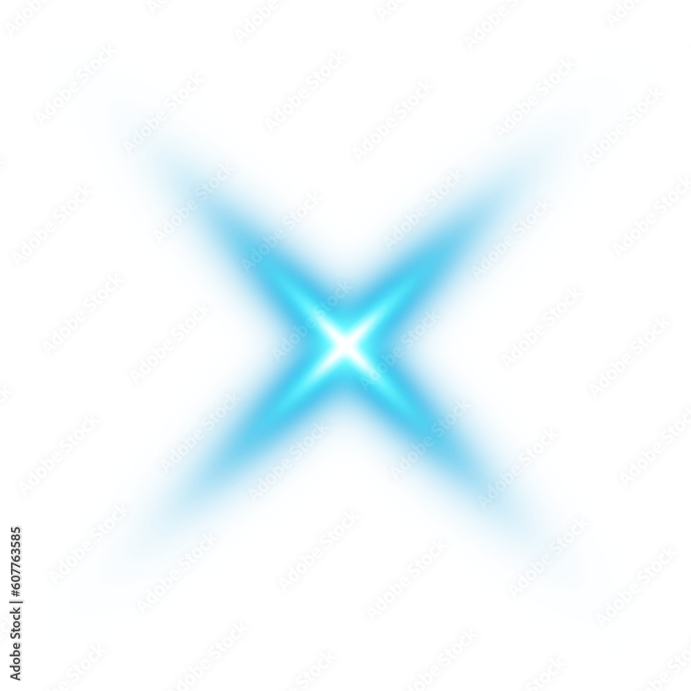 Blue star and sparks isolated on transparent background. Flares and sunbursts. Glowing light effects. PNG. Blue star and sparks isolated on transparent background. Flares and sunbursts. Glowing light effects. PNG.