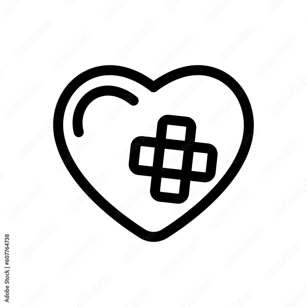 Fototapeta premium heart icon