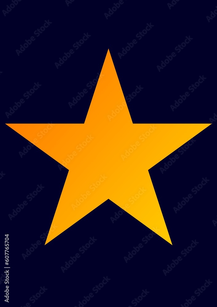 illustration of star icon , star symbol in orange colors illustration of star icon , star symbol in orange colors