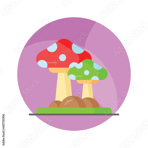 Have a look at this amazing icon of mushroom, oyster mushroom in modern style