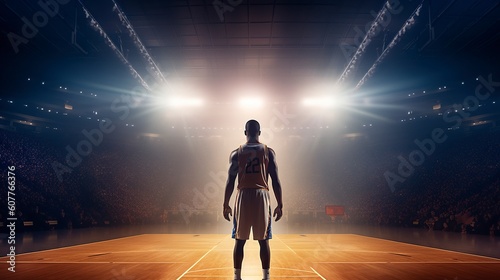Basketball Player, Generative AI, Illustration