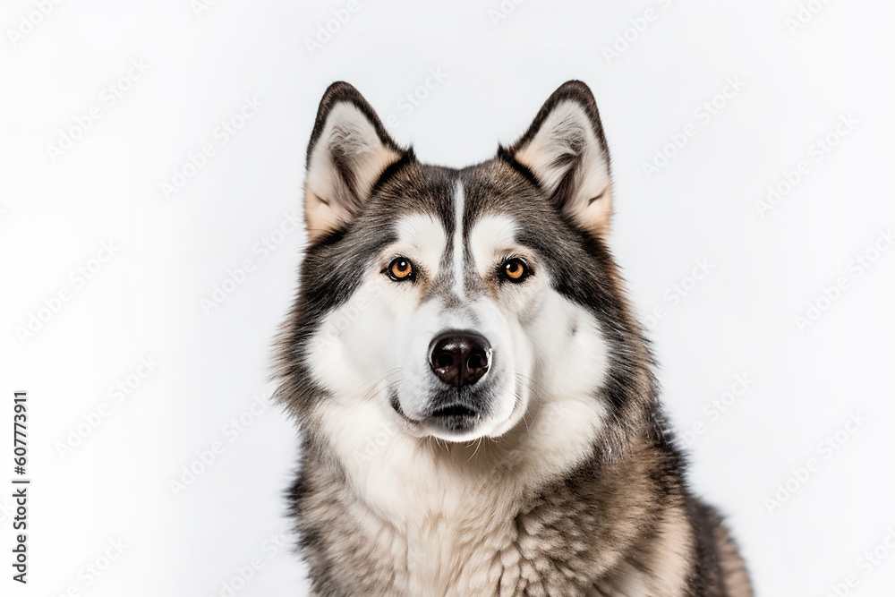 portrait of a Alaskan Malamute dog