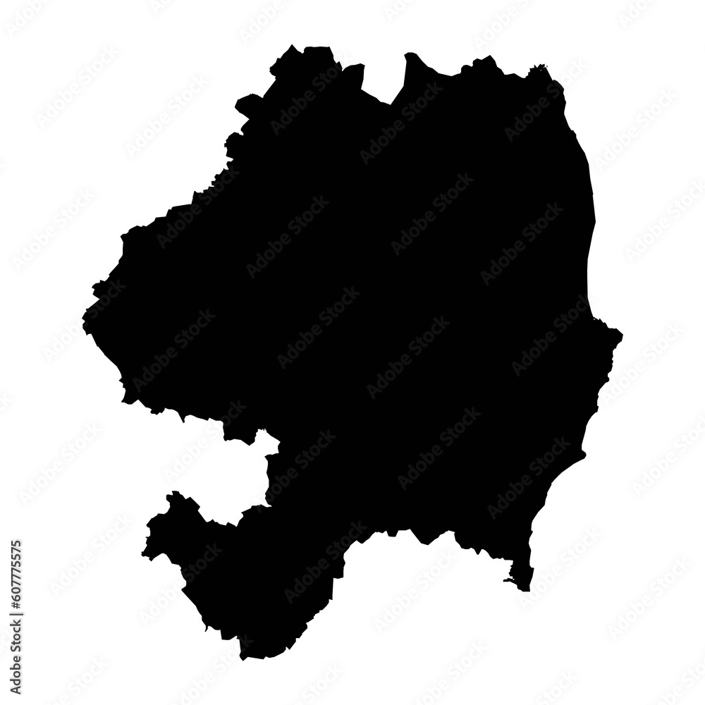 County Wicklow map, administrative counties of Ireland. Vector illustration.