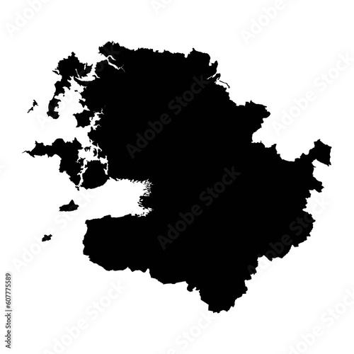 County Mayo map  administrative counties of Ireland. Vector illustration.
