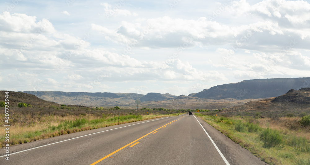 street of the usa with mountains street of the usa with mountains