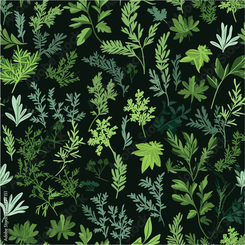 Green Herb Medley: Aromatic Delights