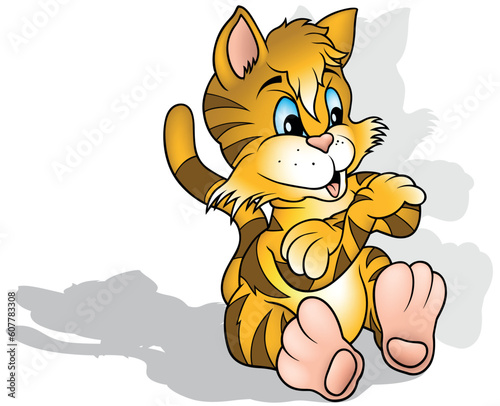 Blue-eyed Orange Kitty with...