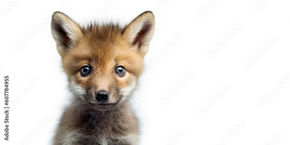 Fototapeta premium Cute baby boar isolated on a white background. Generative AI