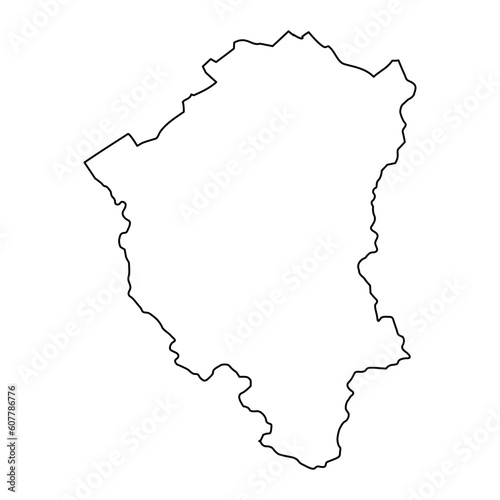 North Backa district map  administrative district of Serbia. Vector illustration.
