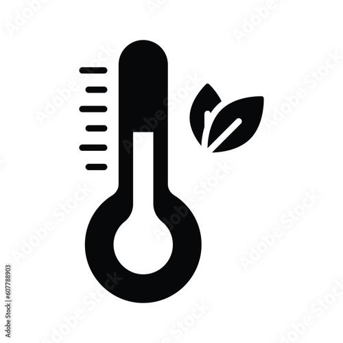 Check this beautifully designed vector of eco temperature in modern style
