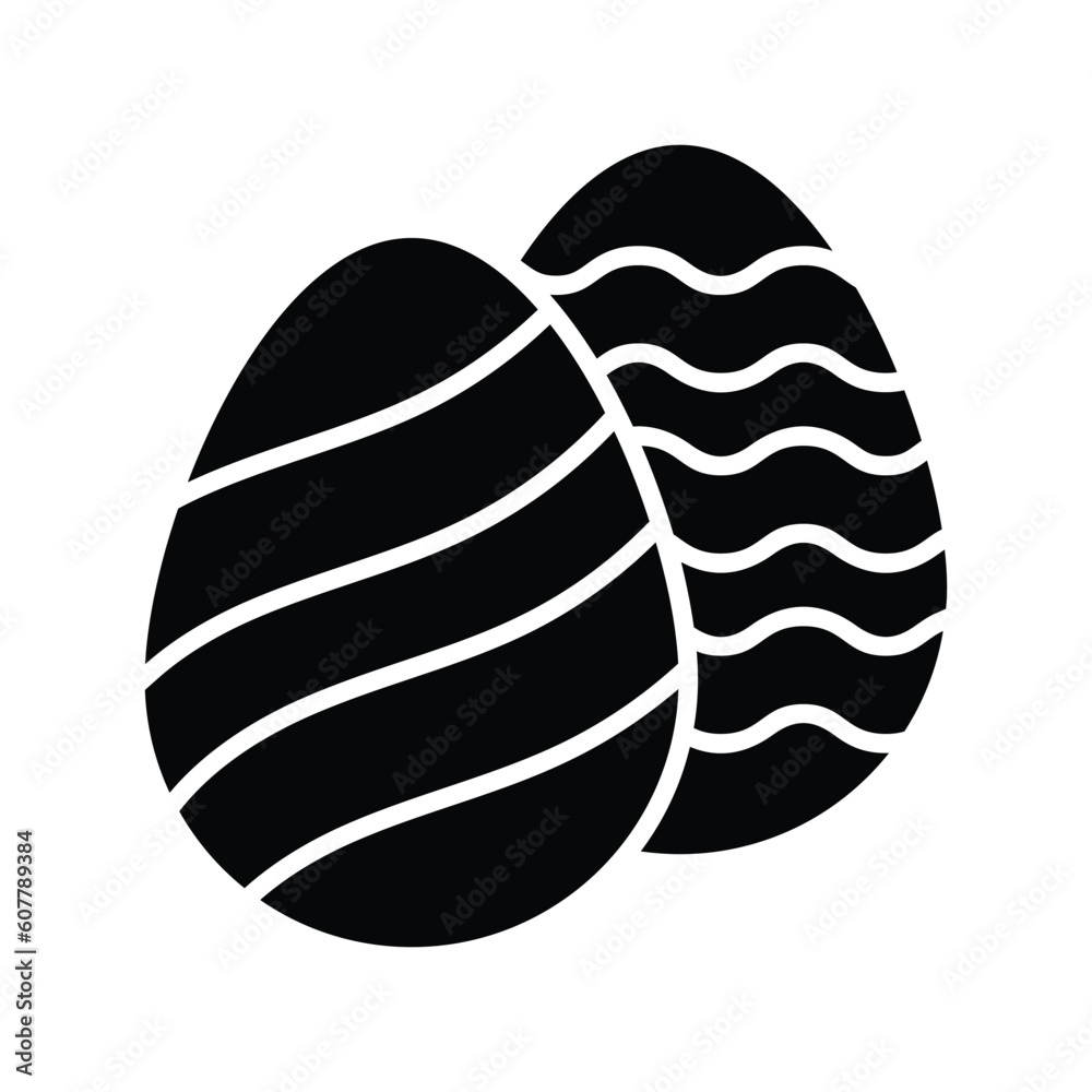 Beautifully designed icon of decorative eggs in trendy style, easy to use vector Beautifully designed icon of decorative eggs in trendy style, easy to use vector