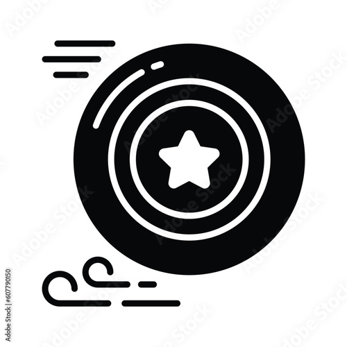 Grab this beautifully designed vector of frisbee in modern style, ready to use icon