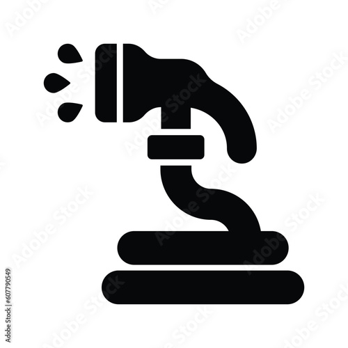 An editable icon of garden hose, water pipe vector, garden equipment