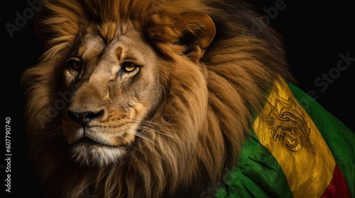 Portrait of a Lion HD 8K wallpaper Stock Photography Photo Image