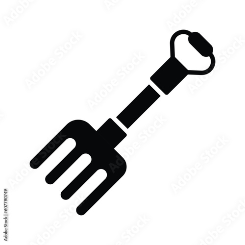 Check this beautifully designed vector of gardening tool, icon of farming fork