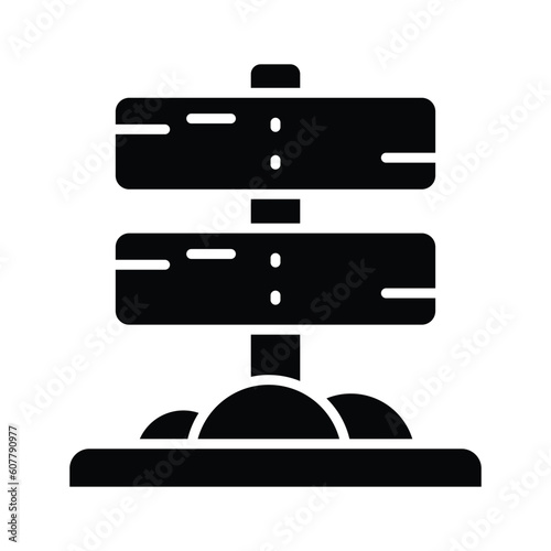 Grab this creatively designed vector of signpost in editable style, ready to use icon