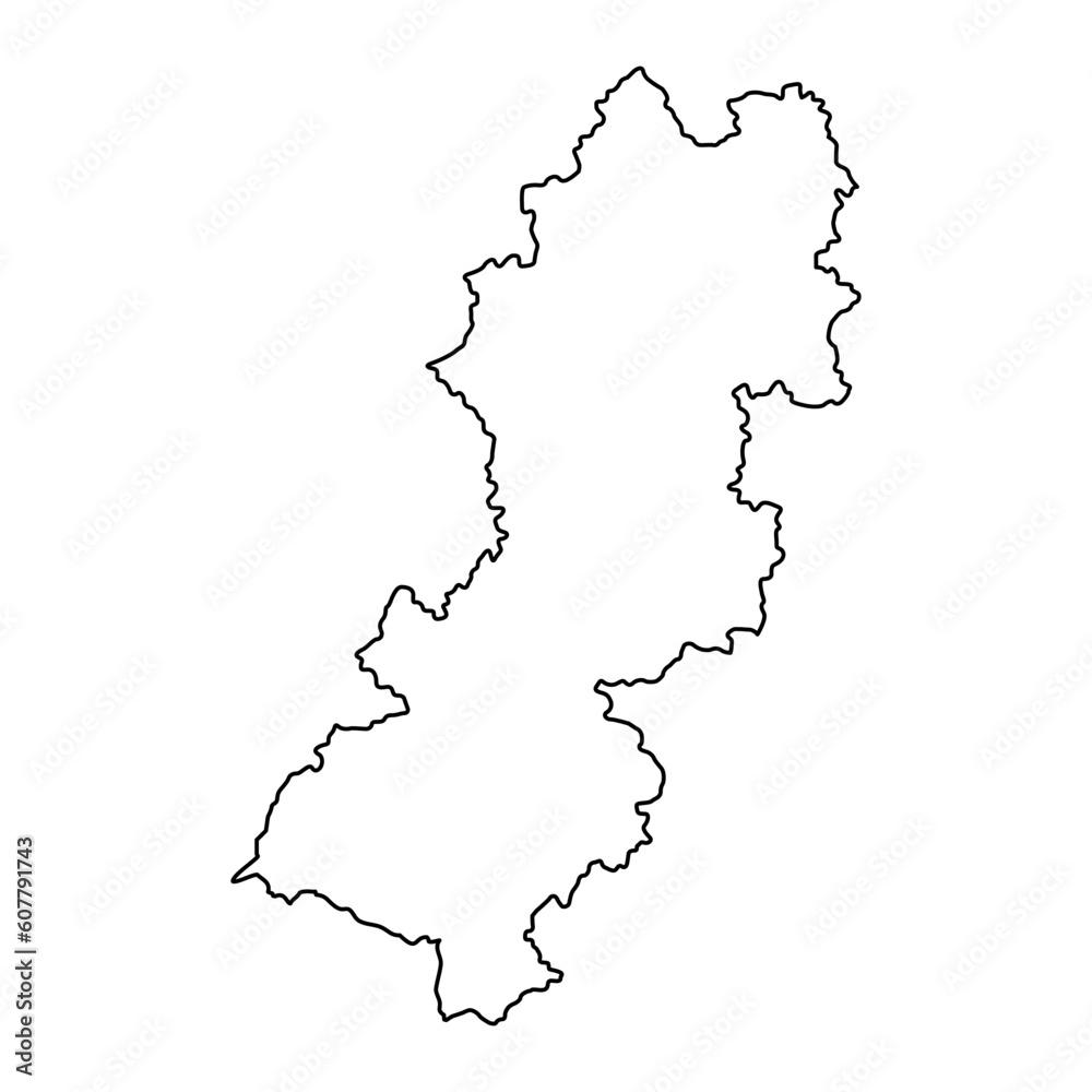 Raska district map, administrative district of Serbia. Vector illustration. Raska district map, administrative district of Serbia. Vector illustration.
