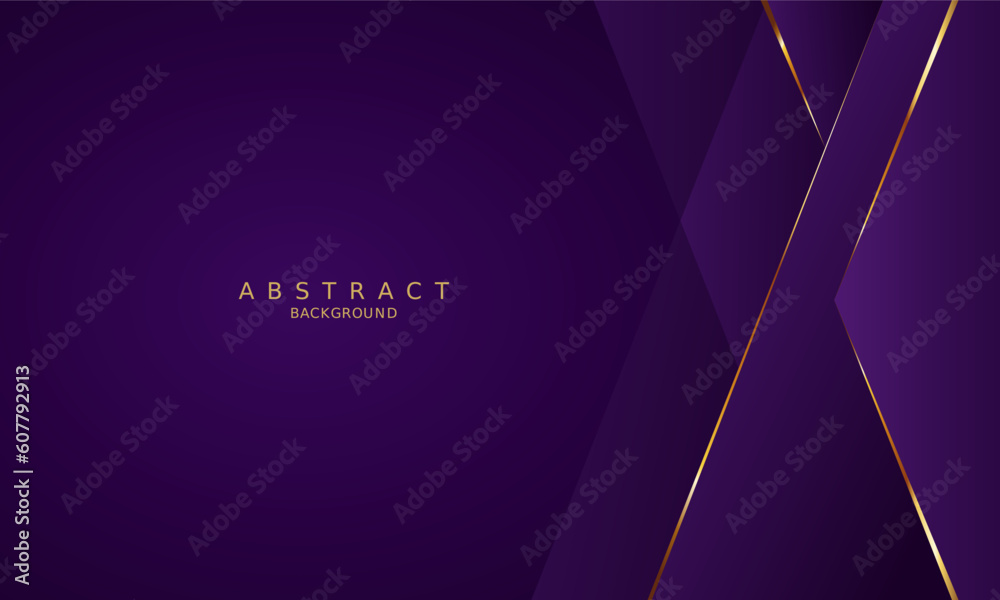 Fototapeta premium luxury premium purple background and gold line