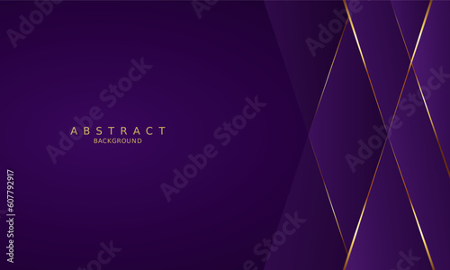 luxury premium purple background and gold line