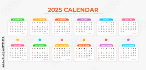 2025 Calendar Template
