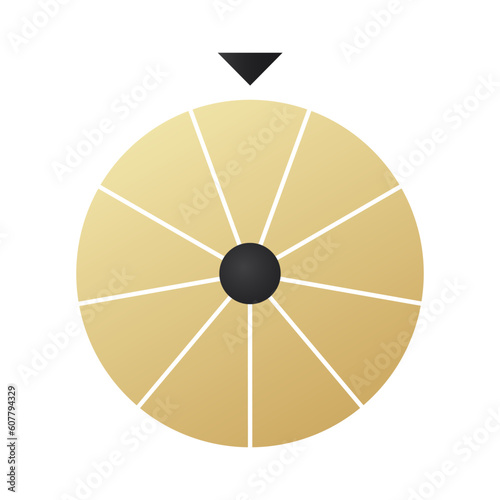 Lucky fortune wheel vector. Casino roulette leisure game