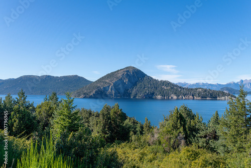 The Nahuel Huapi Lake  a natural masterpiece  evokes a sense of wonder with its breathtaking landscapes and serene ambiance