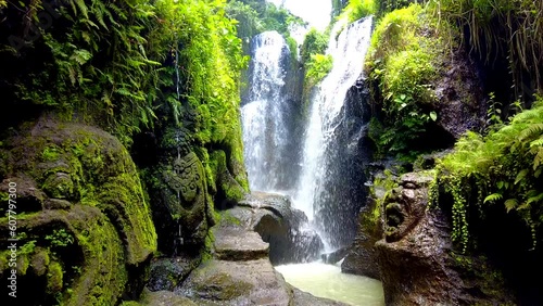 Beji Griya is a Healing Center The only waterfall in Bali that is part of the purification ceremony.	 photo