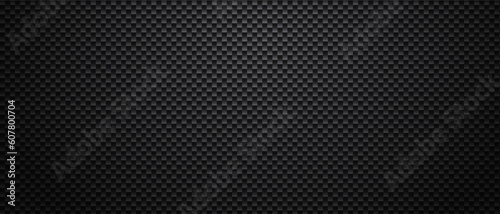 Dark vector background black carbon fiber texture