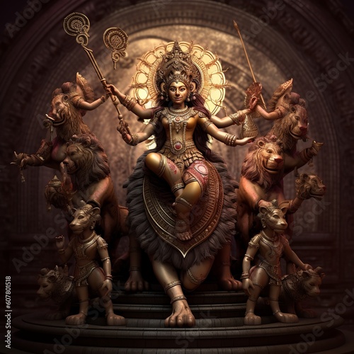Maa Durga, Generative Ai © rajesh
