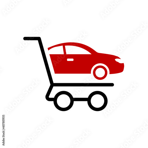 Auto Car Shop And Shopping Logo Design Element