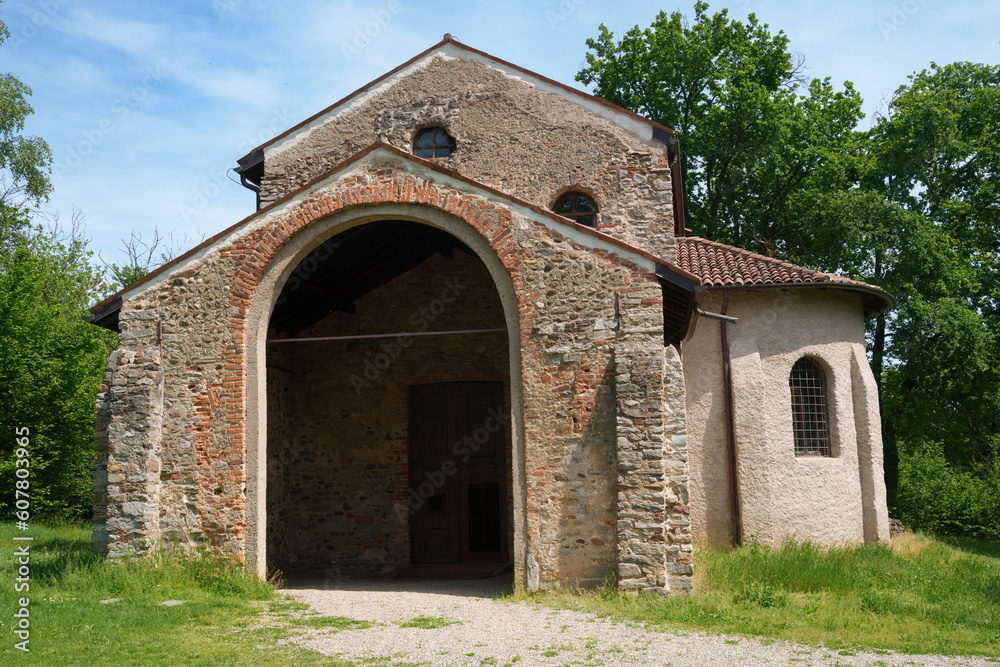 Archaeological park of Castelseprio, Varese province, Italy: church