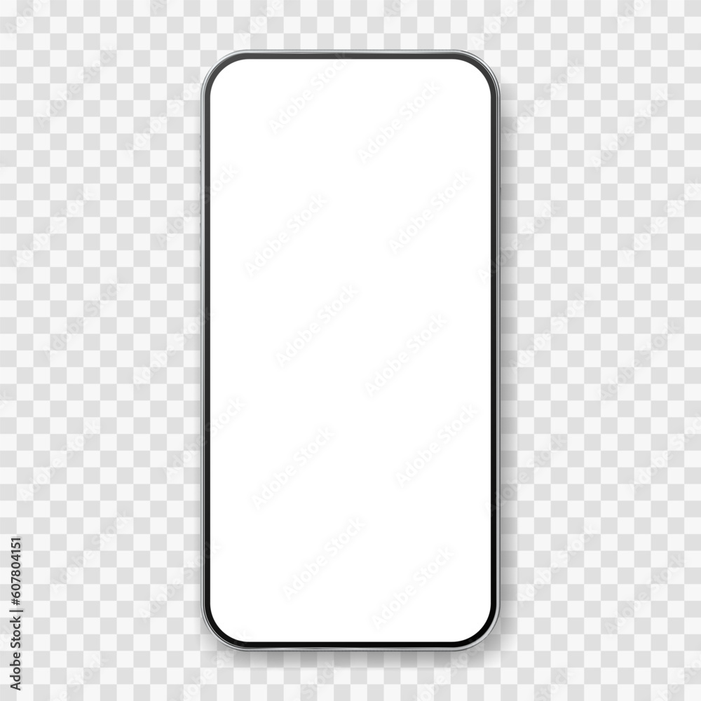 Mobile phone vector mockup. Blank smartphone Mobile phone vector mockup. Blank smartphone