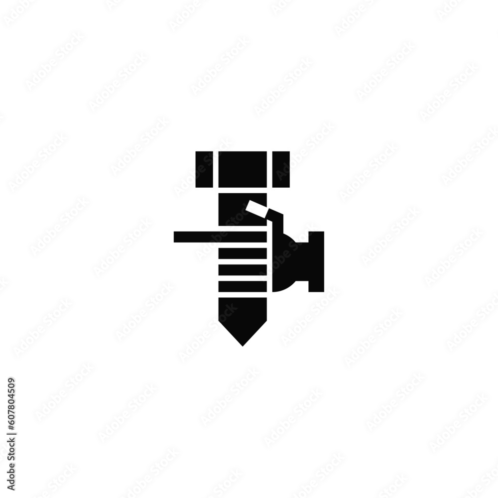 Fastener bolt and hand logo design combination. Fastener bolt and hand logo design combination.