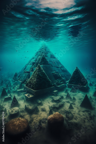 pyramids after climate crisis Generative AI