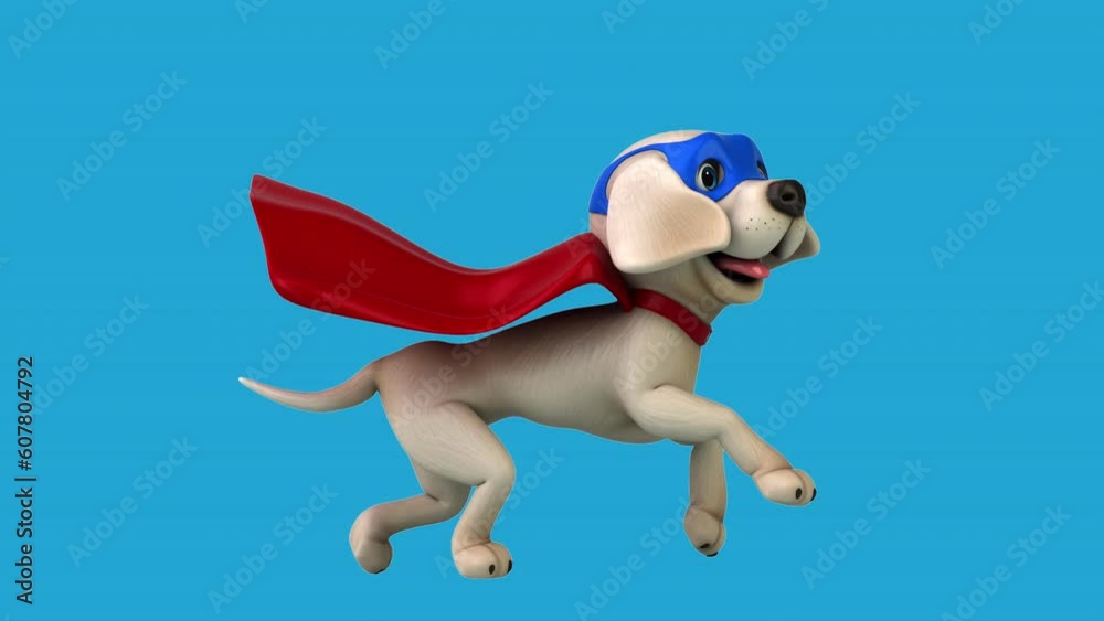 Fun 3D cartoon super Labrador retriever (with alpha channel included) Fun 3D cartoon super Labrador retriever (with alpha channel included)