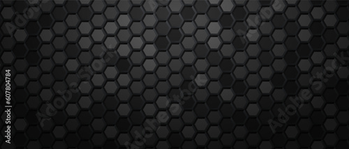 Dark background honeycomb carbon metal © Alex